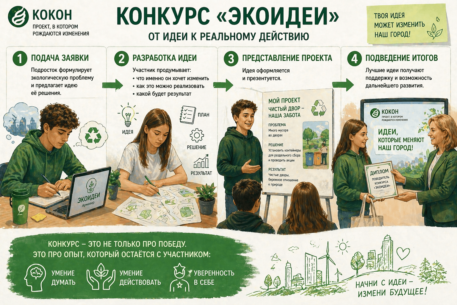 Как проходит конкурс «Экоидеи»: от идеи к реальному действию