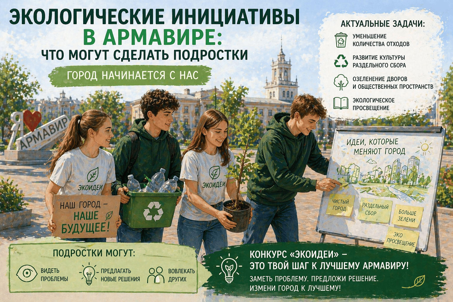 Экологические инициативы в Армавире: что могут сделать подростки